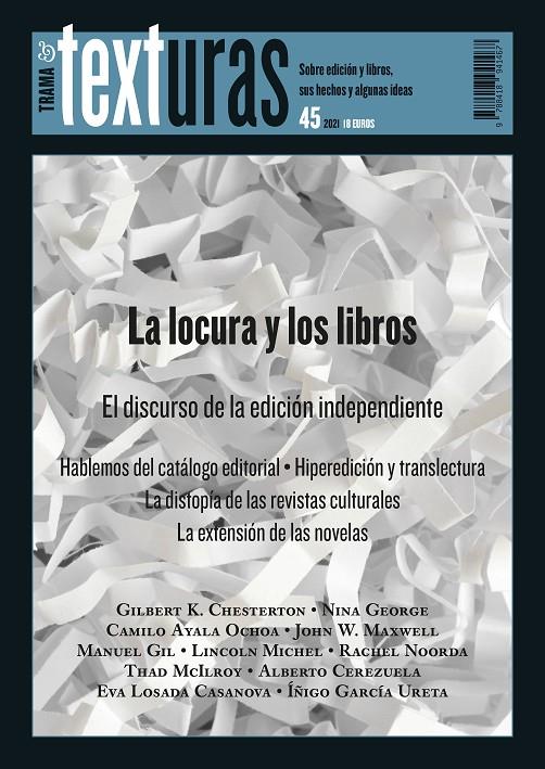 Texturas 45 : La locura y los libros | 9788418941467