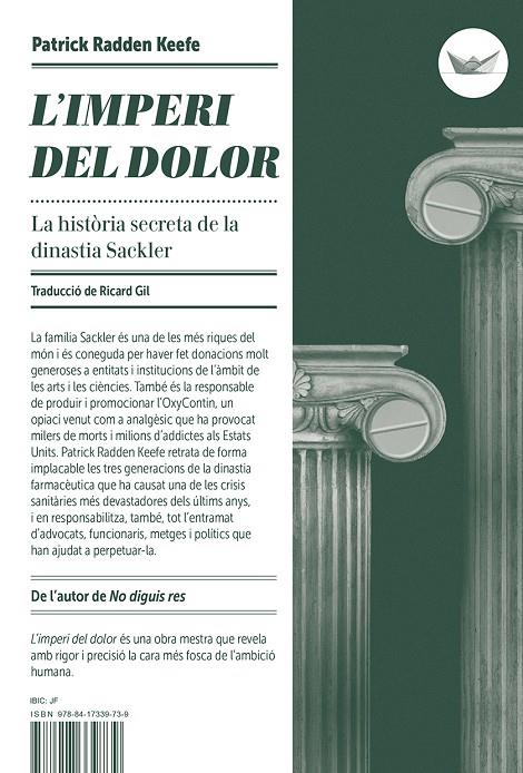 L'imperi del dolor | 9788417339739 | Patrick Radden Keefe