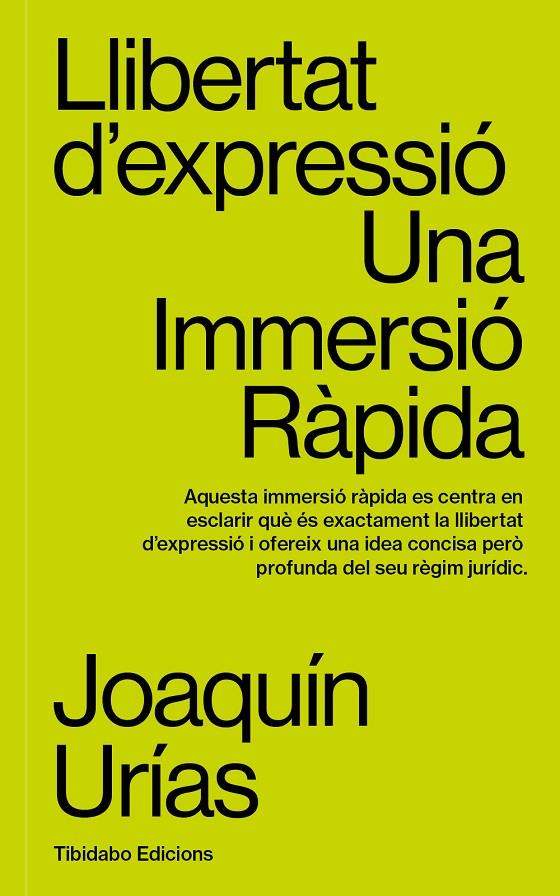 Llibertat d'expressió | 9788419683663 | Joaquín Urías