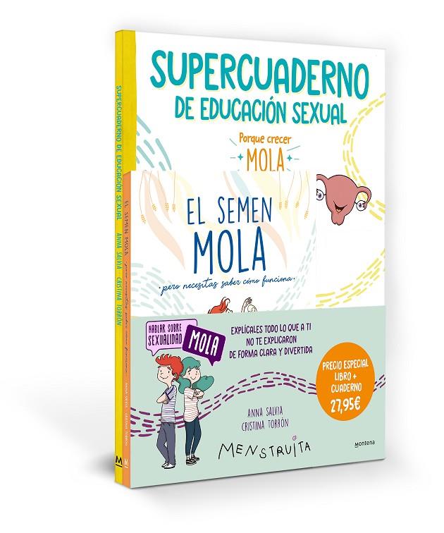 El semen mola ; Supercuaderno de educación sexual (2 volums) | 9788419975058 | Anna Salvia ; Cristina Torrón (Menstruita)