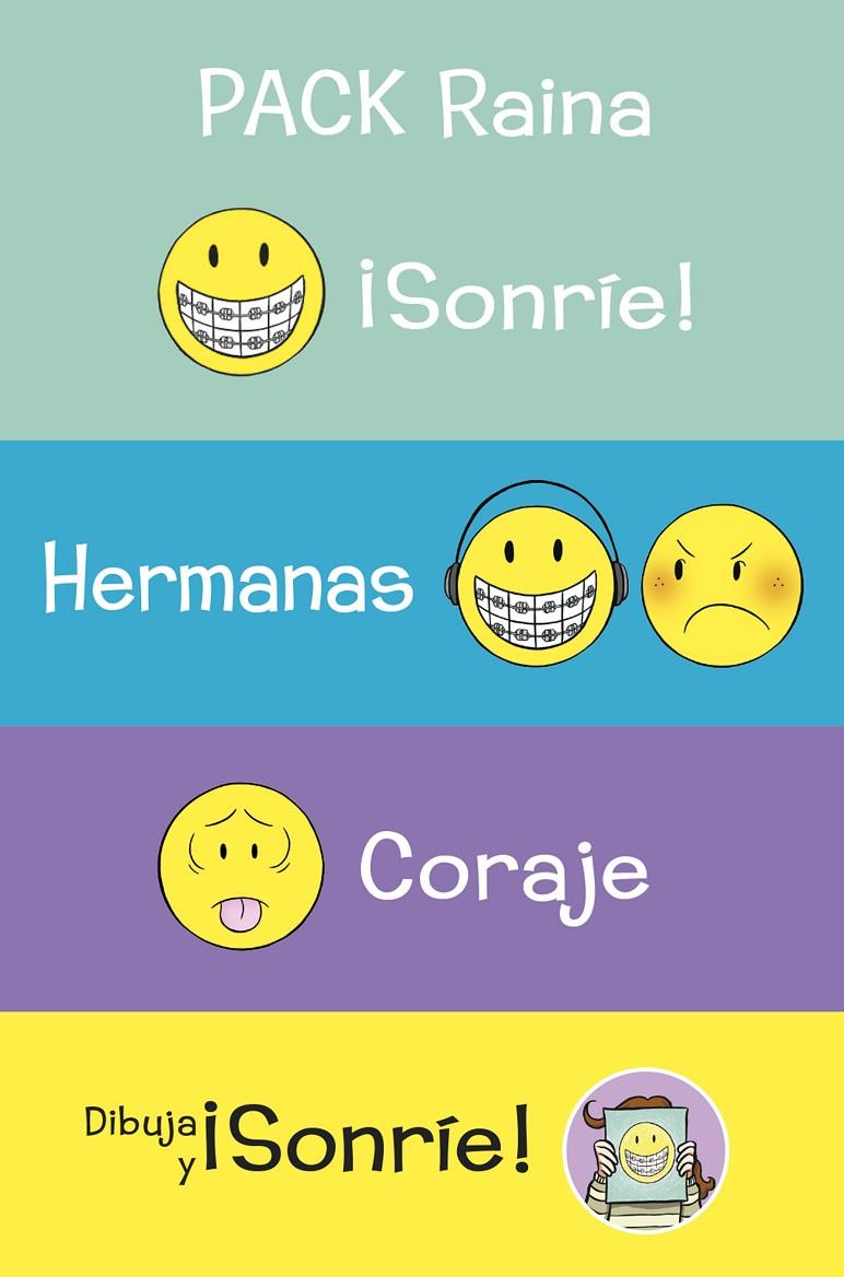 Sonríe, hermanas, coraje,dibuja y sonríe (pack) | 9788419110190 | Raina Telgemeier