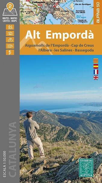 Alt Empordà : Aiguamolls de l'Empordà, Cap de Creus, l'Albera, les Salines, Bassegoda (2 mapes 1:50.000) | 9788470111174