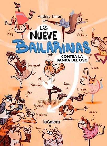 Las nueve bailarinas contra la banda del oso (Las nueve bailarinas; 1) | 9788424674489 | Andreu  Llinàs