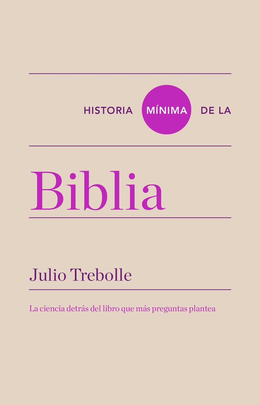 Historia mínima de la Biblia | 9788418895081 | Julio Trebolle