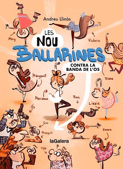 Les nou ballarines contra la banda de l'os (Les nou ballarines; 1) | 9788424674465 | Andreu Llinàs