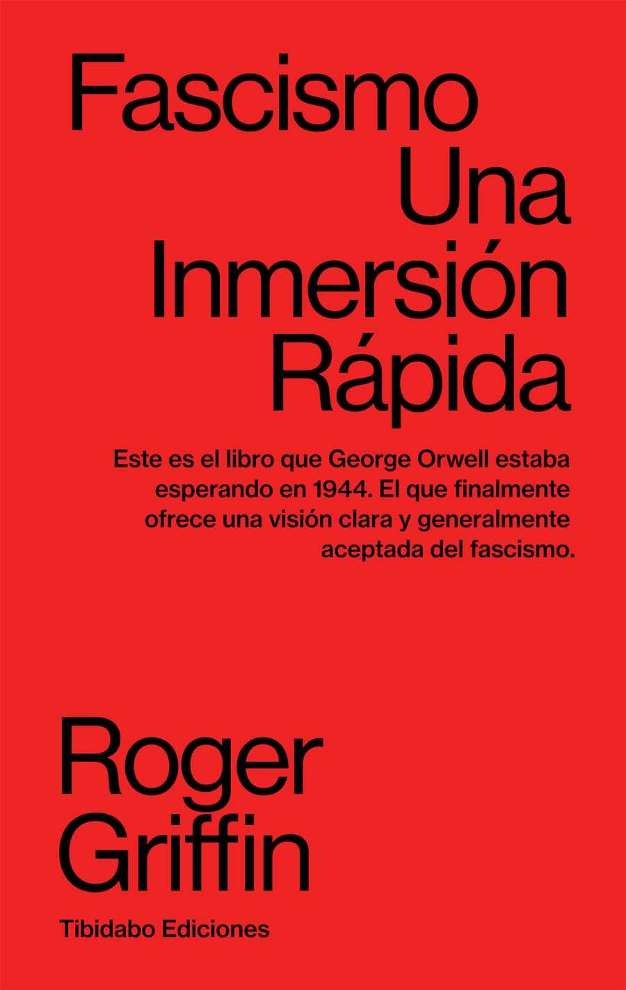 Fascismo : una inmersión rápida | 9788413475691 | Roger Griffin