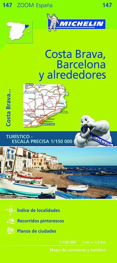 Costa Brava, Barcelona y alrededores (1:150.000) | 9782067218192