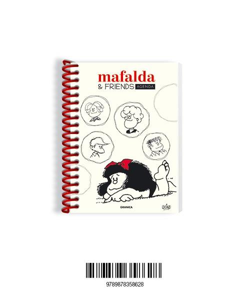 Agenda perpetua : Mafalda & friends (espiral blanc) | 9789878358628 | Quino