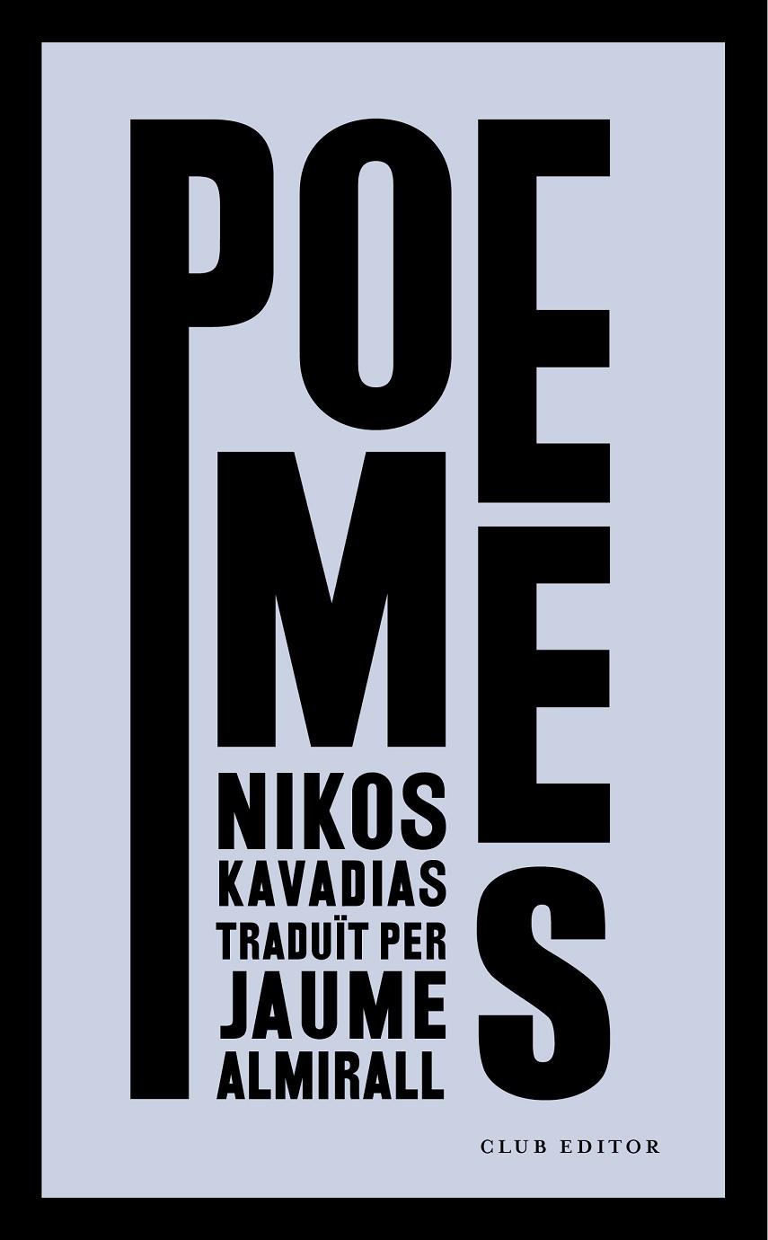 Poemes | 9788473292962 | Nikos Kavadias