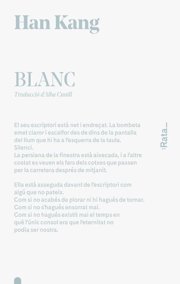 Blanc | 9788416738502 | Han  Kang 