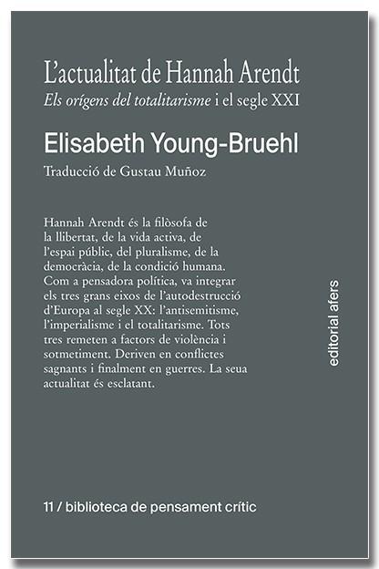 L'actualitat de Hannah Arendt | 9791387680039 | Elisabeth Young-Bruehl