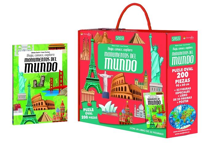 Monumentos del mundo (+ puzzle oval 200 peces) | 9788419714794 | Irena Trevisan ; Matteo Gaule