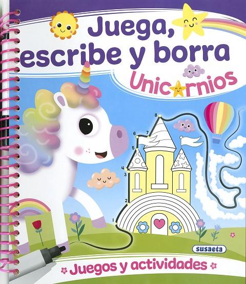 Unicornios : juega, escribe y borra (+ retolador) | 9788467792409