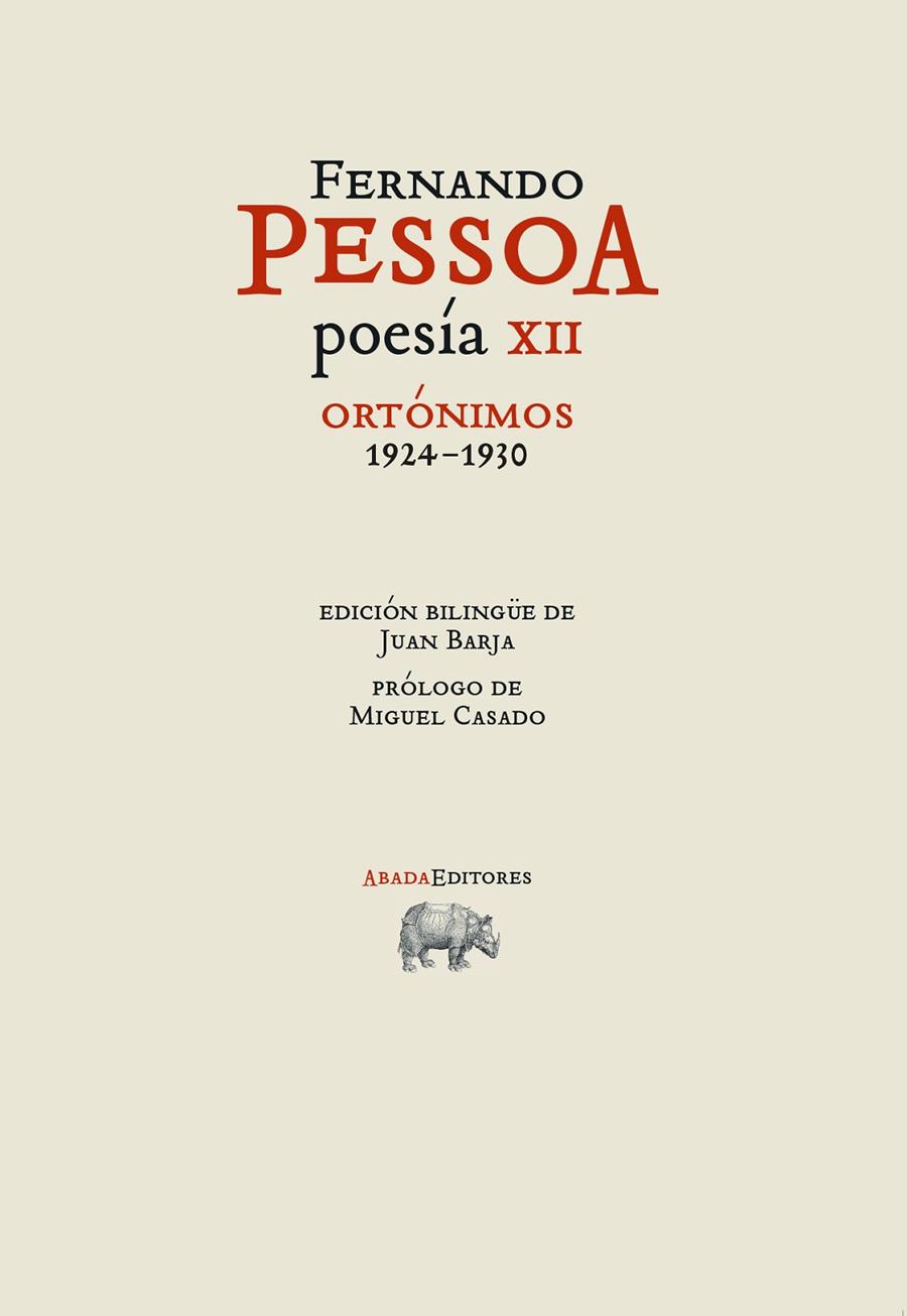 Poesía XII : Ortónimos 1924-1930 | 9788419008626 | Fernando Pessoa