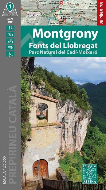 Montgrony ; Fonts del Llobregat : Parc natural del Cadí-Moixeró (1:25.000) | 9788470111242