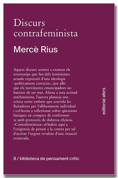 Discurs contrafeminista | 9788418618758 | Mercè Rius