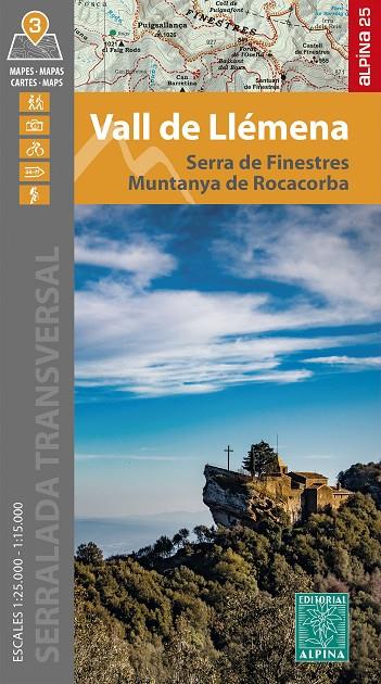 Vall de Llémena ; Serra de Finestres ; Muntanya de Rocacorba (3 mapes 1:25.000) | 9788470111198