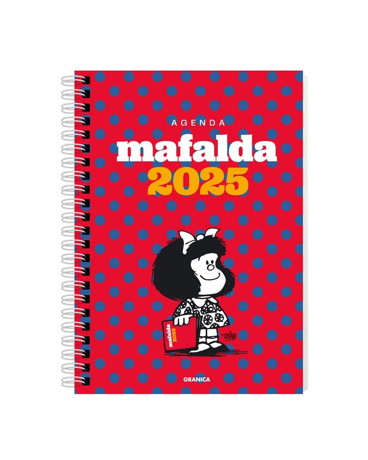 Agenda 2025 : Mafalda (vertical) (topos rosa) | 9786316544339 | Quino