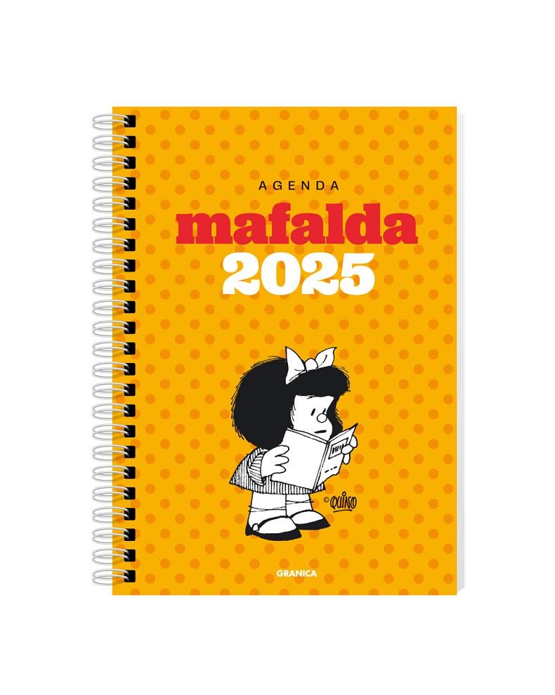 Agenda 2025 : Mafalda (horitzontal) (groc) | 9786316544353 | Quino