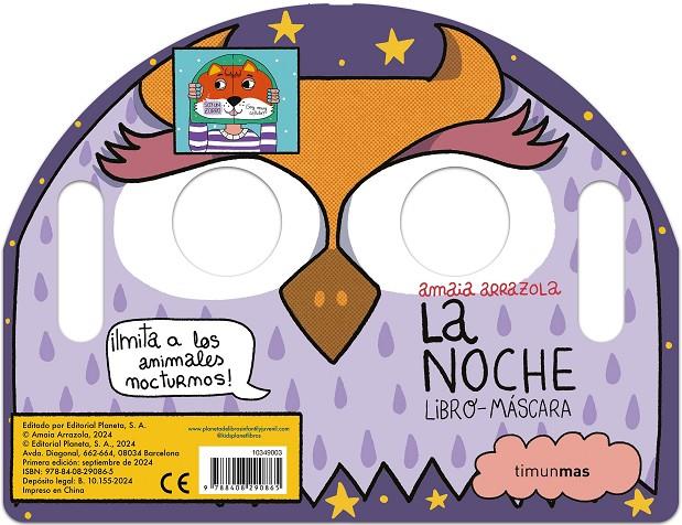 La noche : libro-máscara | 9788408290865 | Amaia Arrazola