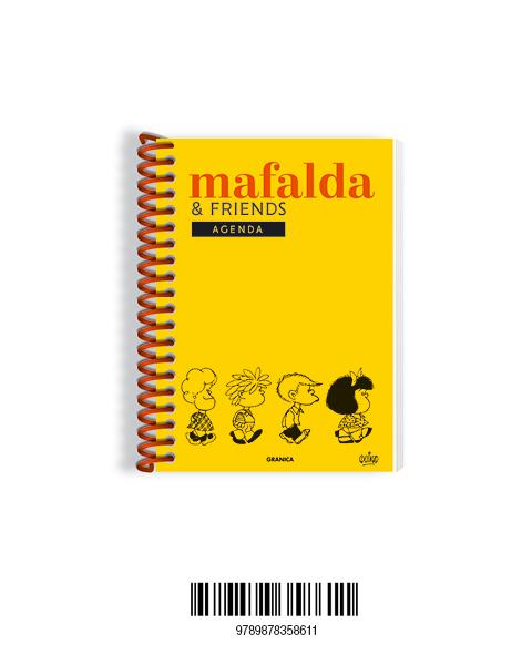 Agenda perpetua : Mafalda & friends (espiral groc) | 9789878358611 | Quino