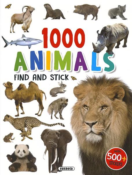 1000 animals : find and stick | 9788467784459