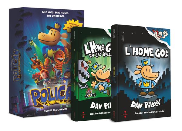 Policán : L'home gos ; Un cas bullangós (2 volums) | 9788466158701 | Dav Pilkey