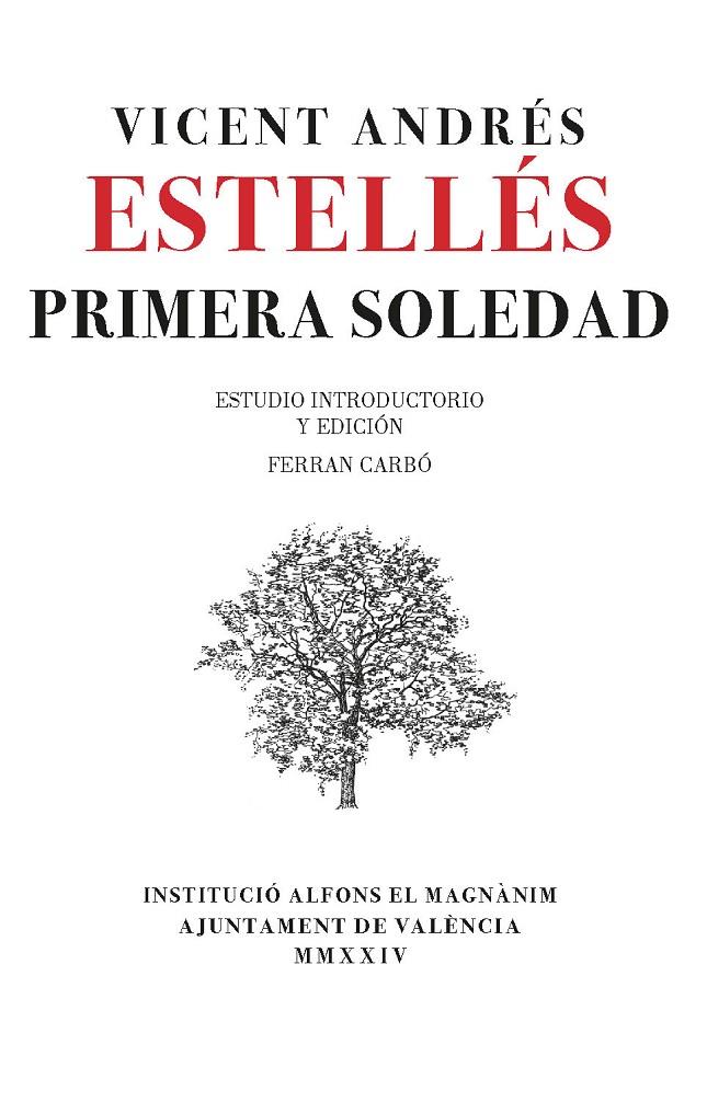 Primera soledad | 9788411560603 | Vicent Andrés Estellés