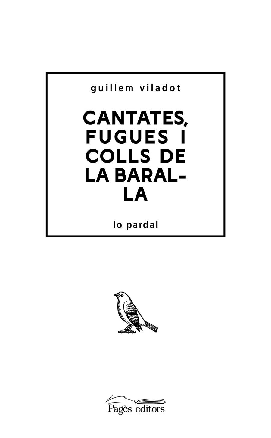 Cantates, fugues i colls de la baralla | 9788413033303 | Guillem Viladot Puig