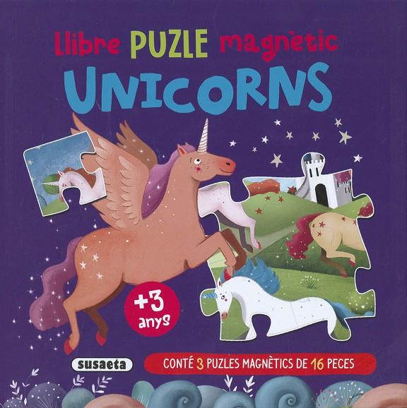 Unicorns (3 puzzles magnètics de 16 peces) | 9788467799231 | Kasandra