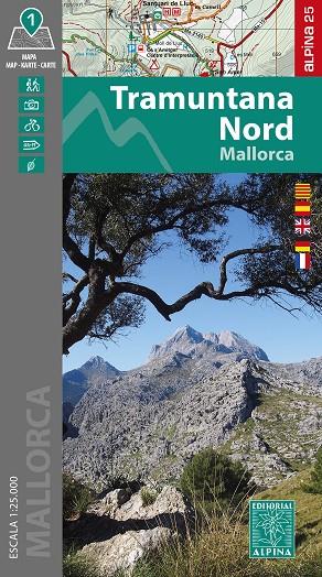 Tramuntana nord : Mallorca (1:25.000) | 9788470111013