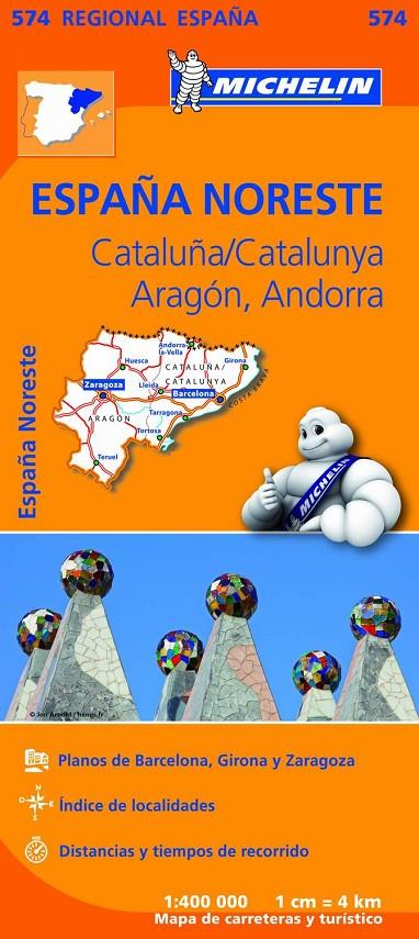 España noreste : Catalunya ; Aragón ; Andorra (1:400.000) | 9782067184251