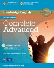 Complete advanced student's (with answers) | 9781107670907 | Guy Brook-Hart ; Simon Haines