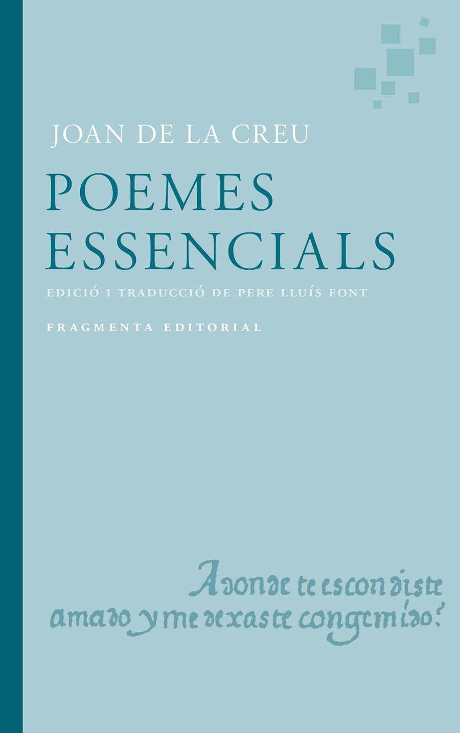 Poemes essencials | 9791387548032 | Joan de la Creu