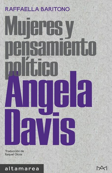 Angela Davis : mujeres y pensamiento político | 9788418481826 | Raffaella Baritono