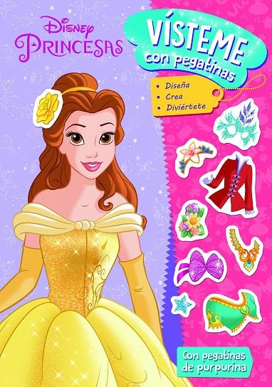 Disney Princesas : Vísteme con pegatinas | 9788418335884