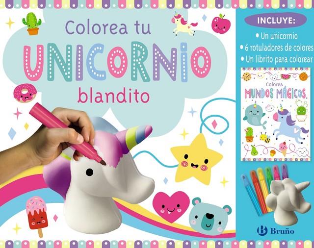 Colorea tu unicornio blandito (+ retoladors) | 9788469665534