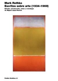 Escritos sobre arte (1934-1969) | 9788449319952 | Mark Rothko