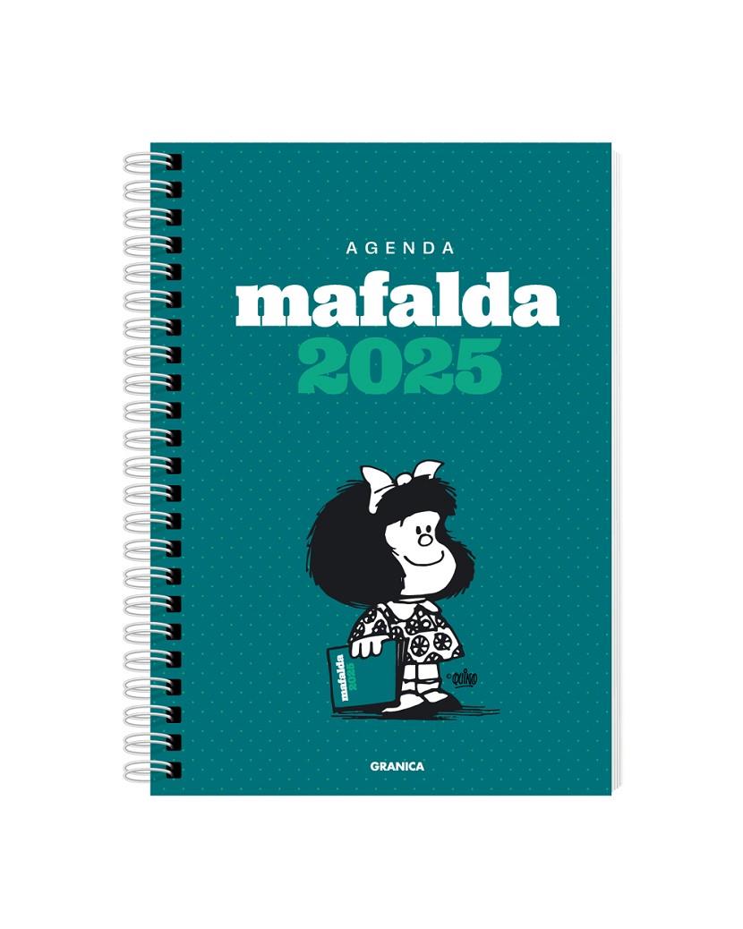 Agenda 2025 : Mafalda (vertical) (verd) | 9786316544346 | Quino