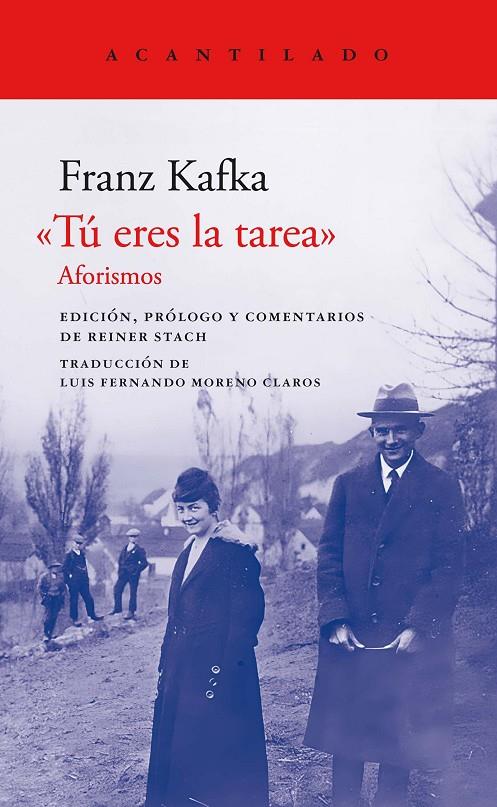 Tú eres la tarea : aforismos | 9788419036858 | Franz Kafka