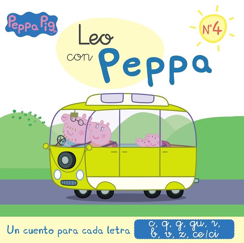 Leo con Peppa 4 : un cuento para cada letra c, q, g, gu, r, b, v, z, ce/ci | 9788448852030