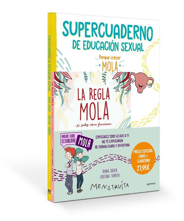 La regla mola ; Supercuaderno de educación sexual (2 volums) | 9788419975041 | Anna Salvia ; Cristina Torrón (Menstruita)