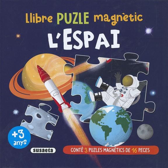 L'espai (3 puzzles magnètics de 16 peces) | 9788467799224 | Kasandra